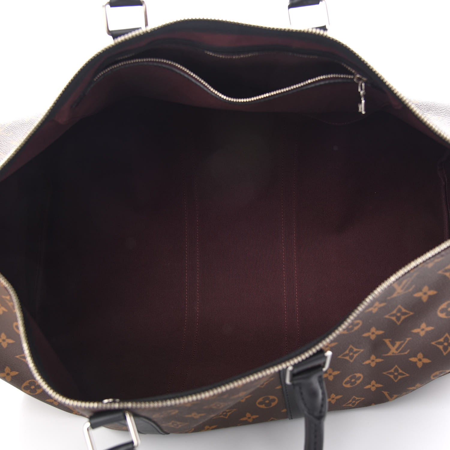 Louis Vuitton Monogram Macassar Keepall Bandouliere 55 5 of 9
