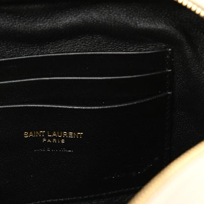 Saint Laurent Grain De Poudre Matelasse Monogram Mini Lou Camera Bag Crema Soft 5 of 12