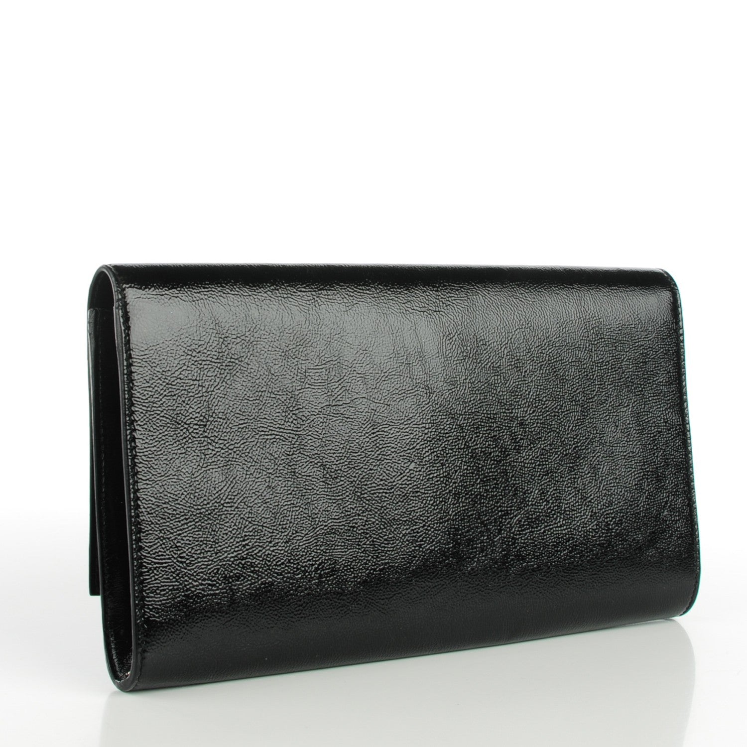 Saint Laurent Patent Monogram Large Belle De Jour Clutch Black 3 of 7