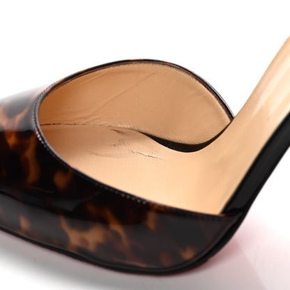 Christian Louboutin Patent Tartaruga Uptown 100 Pumps 41 Version Testa Di Moro 10 of 13