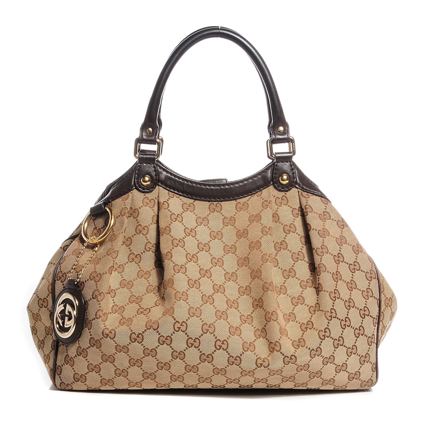 Monogram Medium Sukey Tote Dark Brown