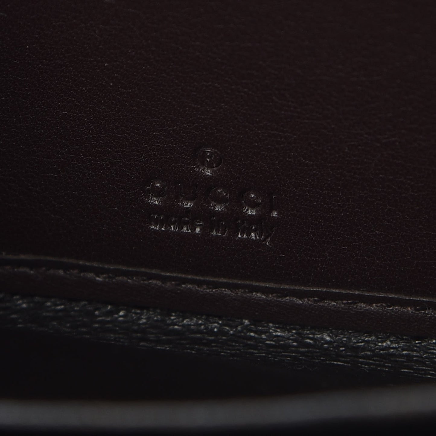 Guccissima Margaux Calfskin Metal Bar Zip Around Wallet Chocolate