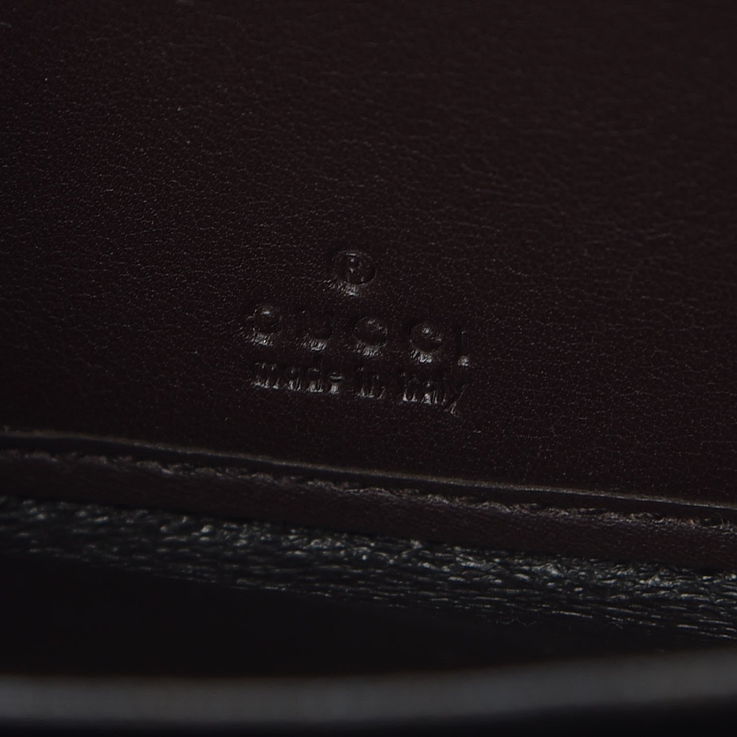 Gucci Guccissima Margaux Calfskin Metal Bar Zip Around Wallet Chocolate 7 of 11