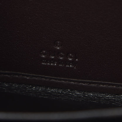 Gucci Guccissima Margaux Calfskin Metal Bar Zip Around Wallet Chocolate 7 of 11