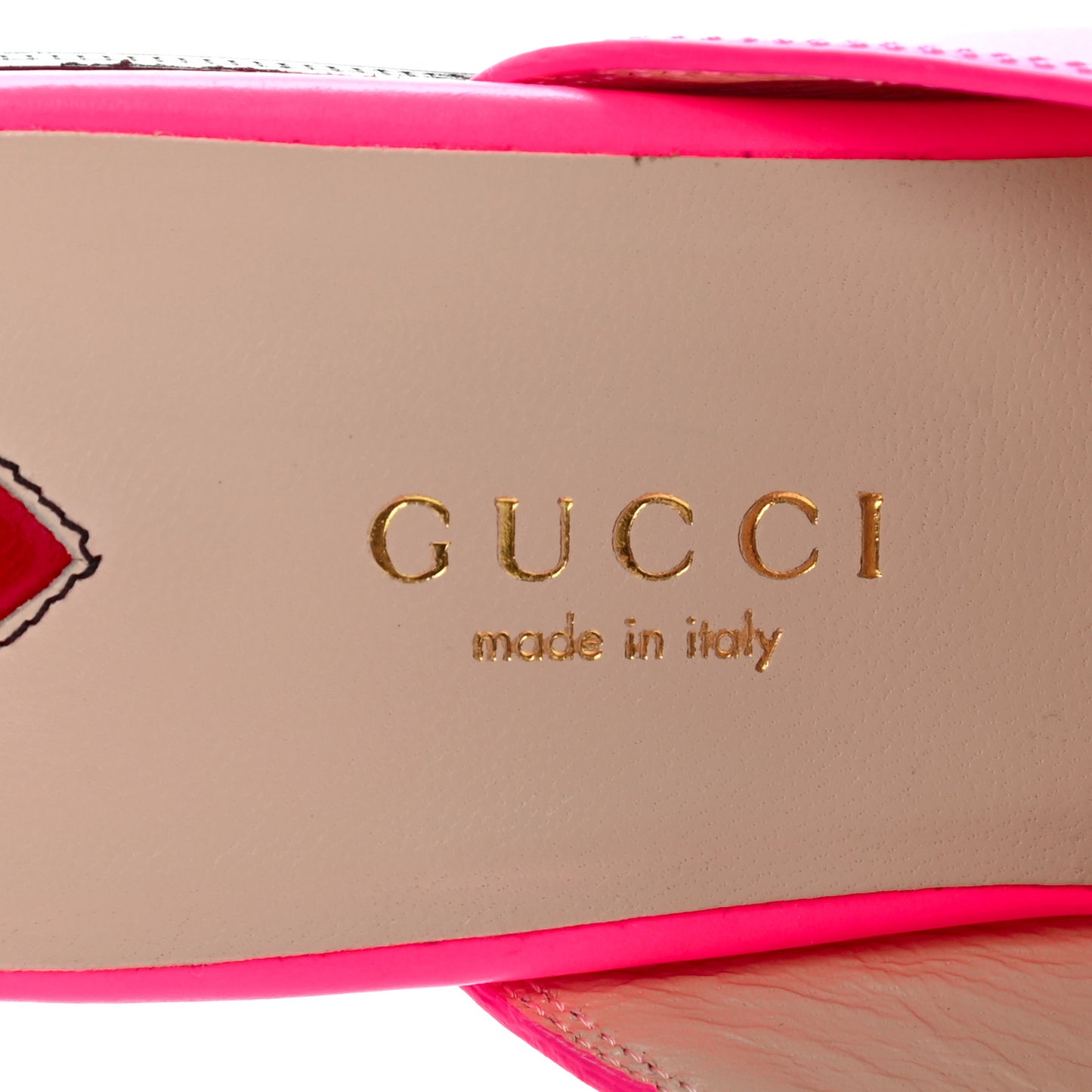 Calfskin Womens Princetown Slippers 35.5 Fuxia Fluo