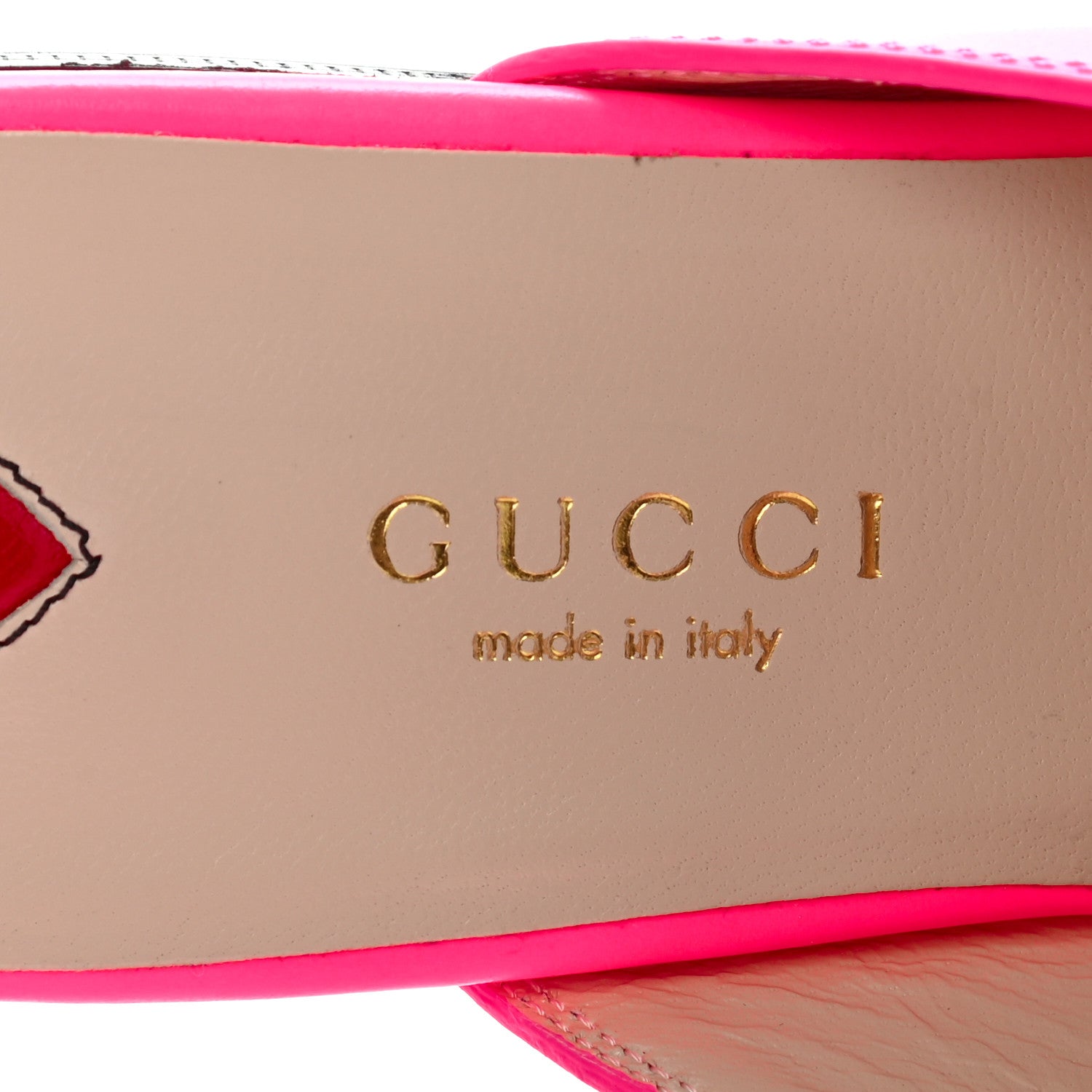 Gucci Calfskin Womens Princetown Slippers 35.5 Fuxia Fluo 6 of 15