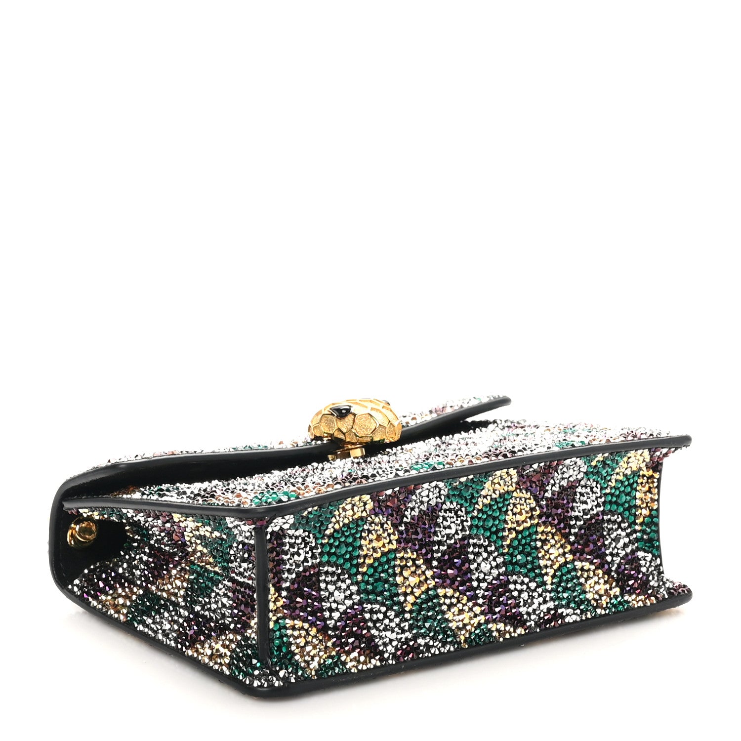 Bulgari Calla Crystal Serpenti Forever Mini Crossbody Bag Multicolor 5 of 11