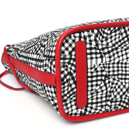 MCM Visetos Medium Liz Reversible Shopper Tote Ruby Red 12 of 16