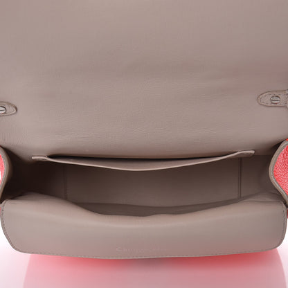 Christian Dior Bullcalf Mini Be Dior Satchel Fluorescent Goji Pink 5 of 20