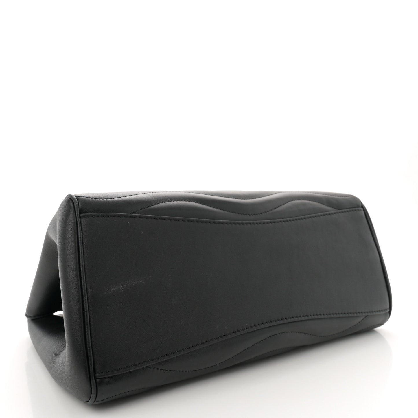 Calfskin New Wave Chain Tote Black