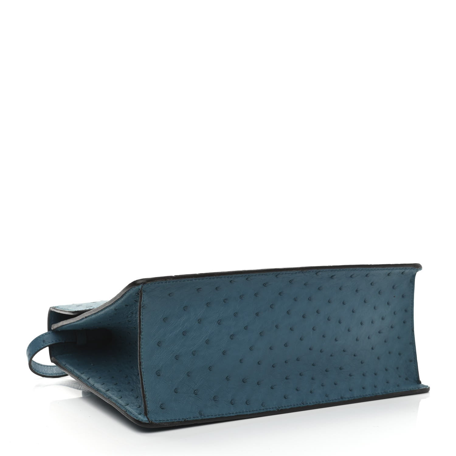 Gucci Ostrich Medium Sylvie Top Handle Bag Deep Cobalt 4 of 12