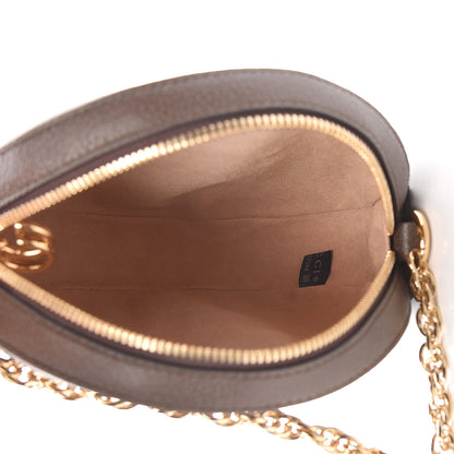 Gucci GG Supreme Monogram Web Mini Ophidia Round Shoulder Bag Brown 5 of 12