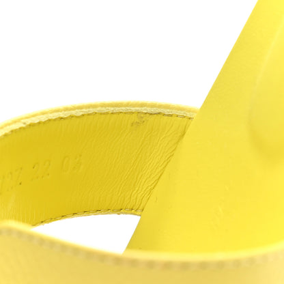 Hermes Epsom Oran Sandals 37 Jaune Pollen 9 of 10