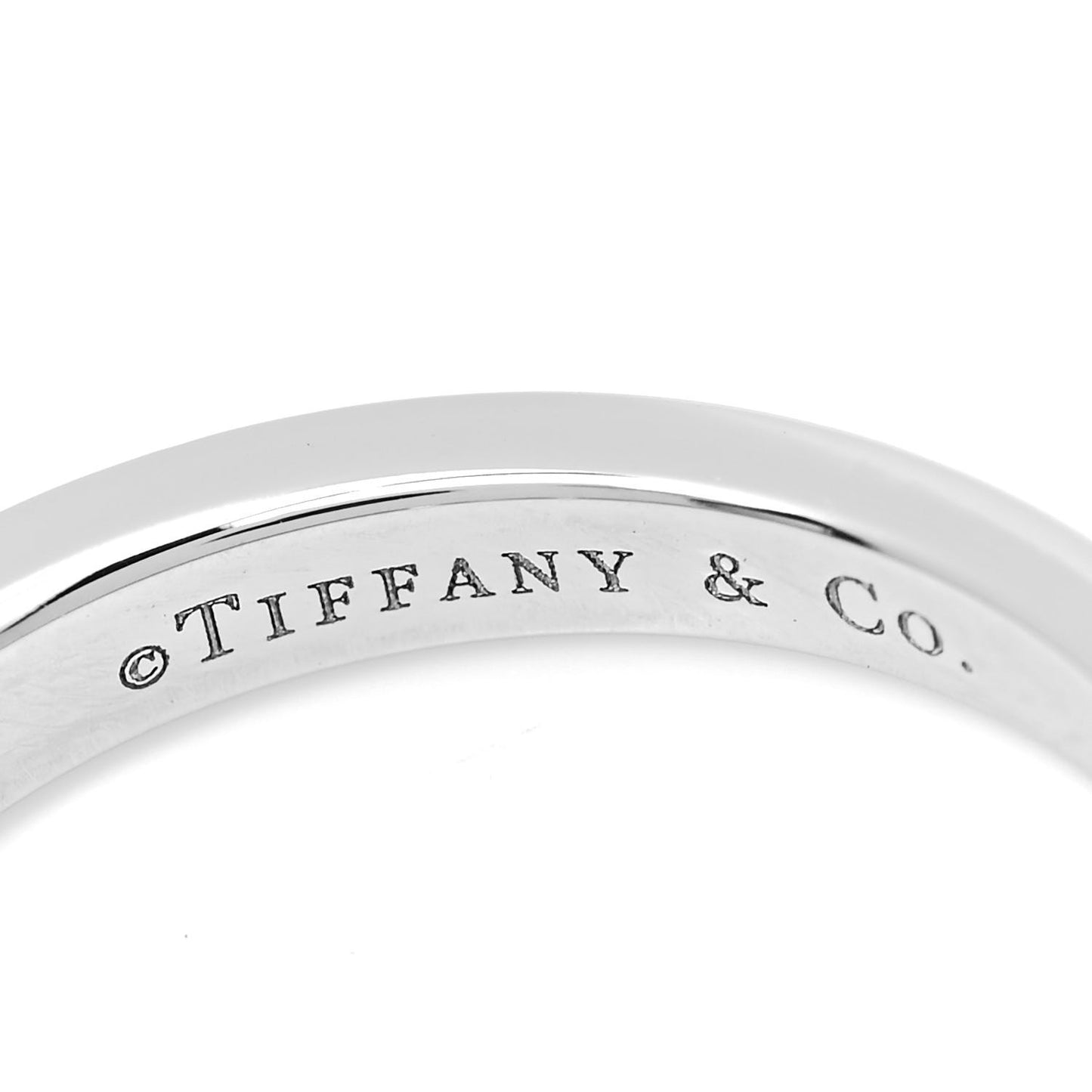 Platinum Diamond 3mm Half Circle Wedding Band Ring 52 6