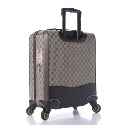 Gucci GG Supreme Monogram Courrier Carry On Trolley Brown 2 of 11
