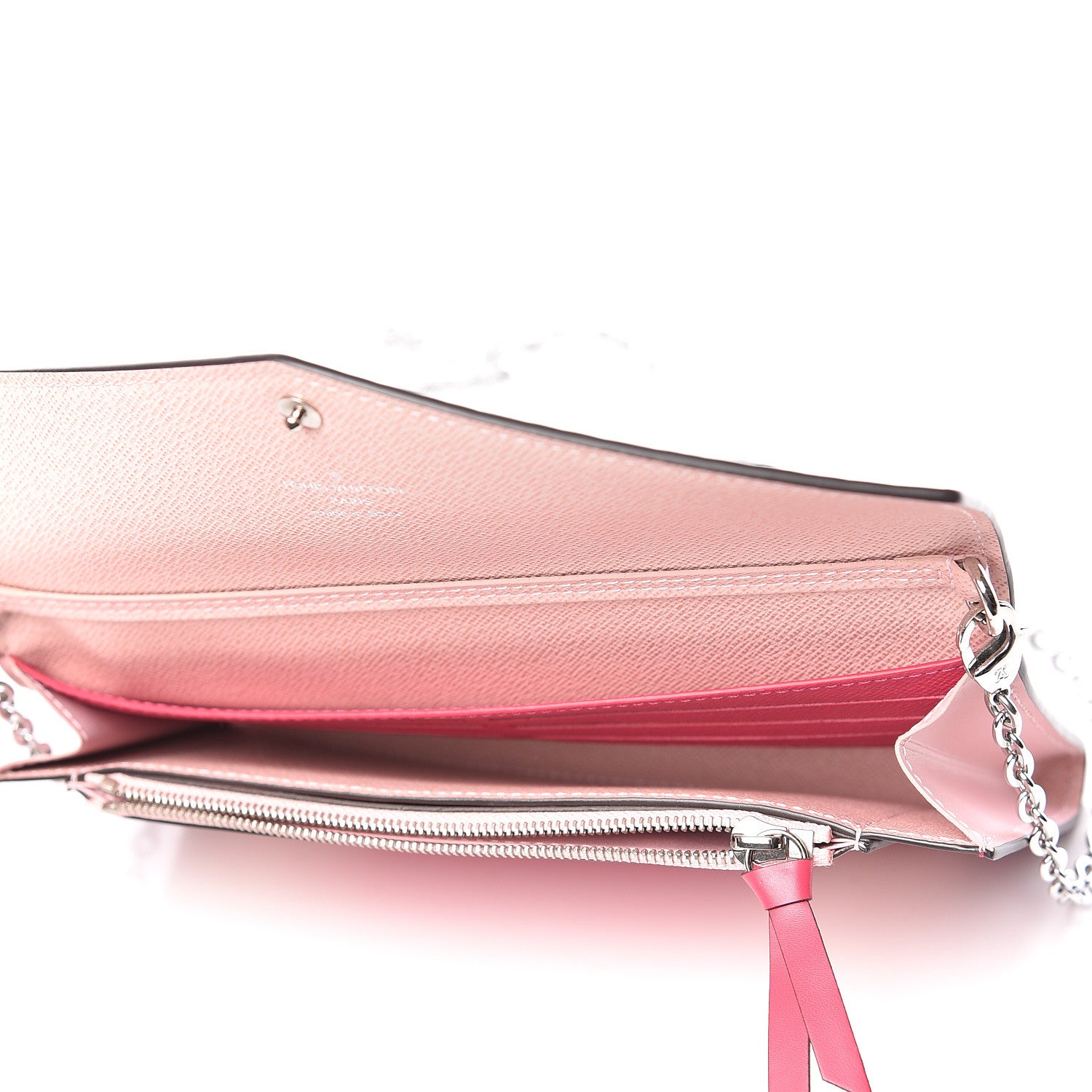 Louis Vuitton Epi Chain Wallet Fuchsia 7 of 10