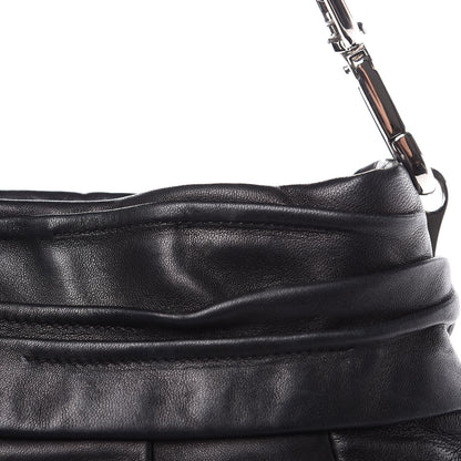 Prada Nappa Frills Shoulder Bag Black 14 of 16