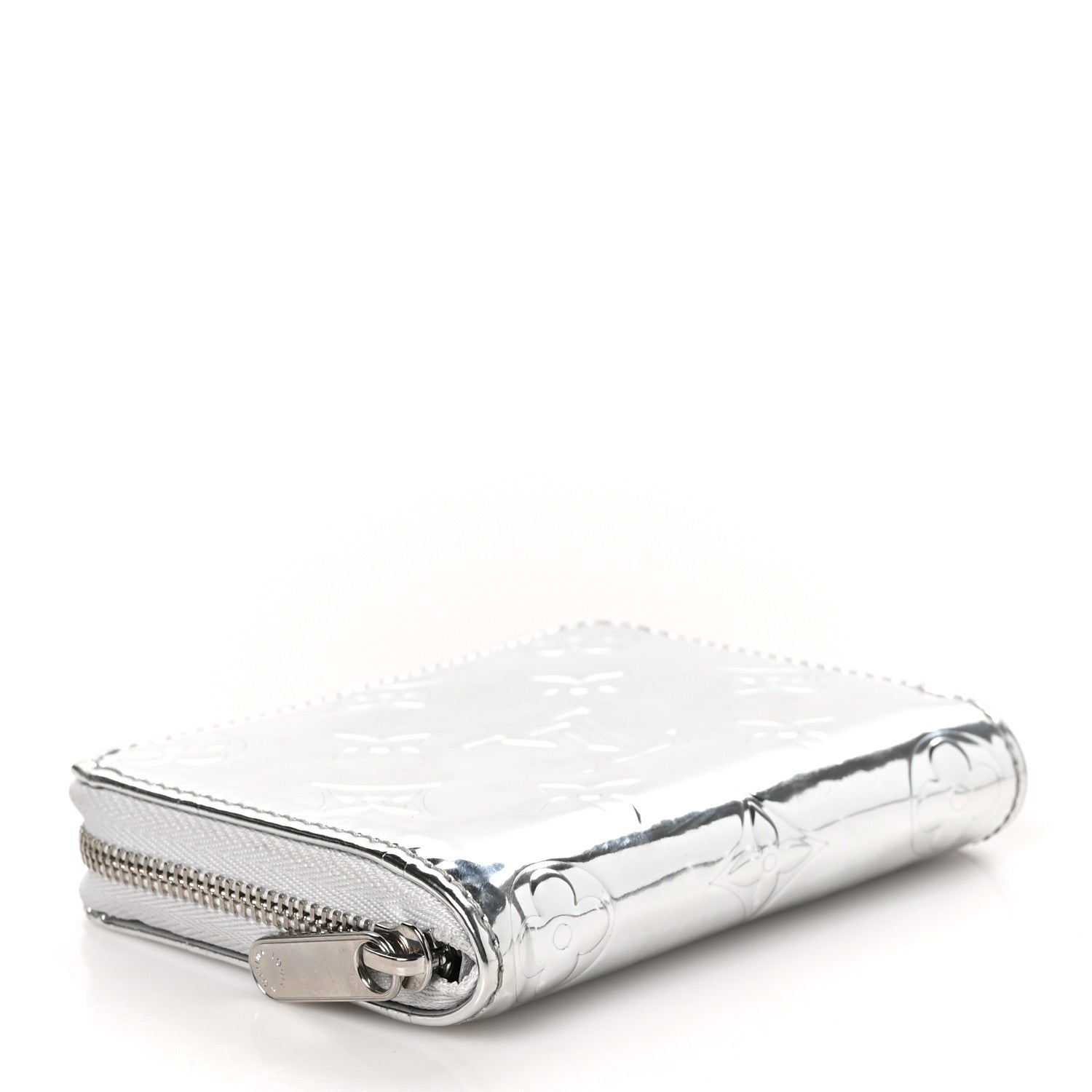 Louis Vuitton Monogram Mirror Zippy Coin Purse Silver 4 of 7