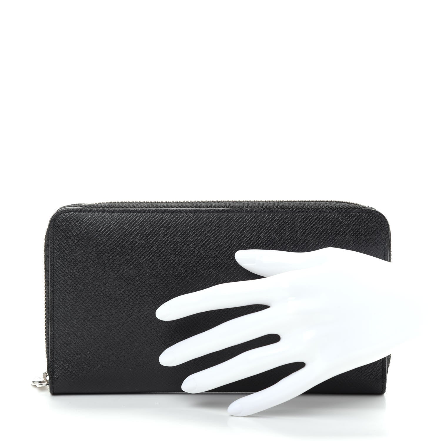 Louis Vuitton Taiga Zippy Organizer Wallet Black 2 of 8