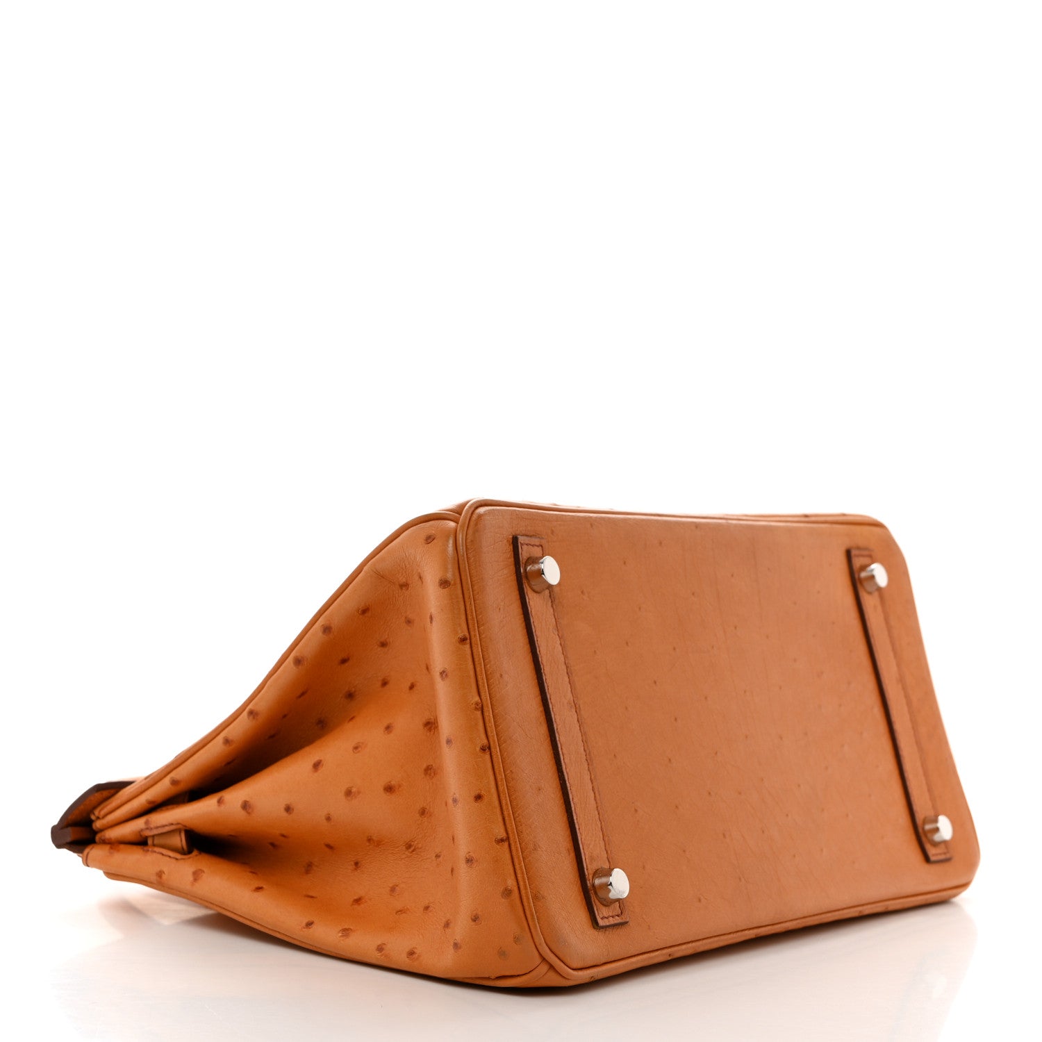Hermes Ostrich Birkin 30 Cognac 4 of 10