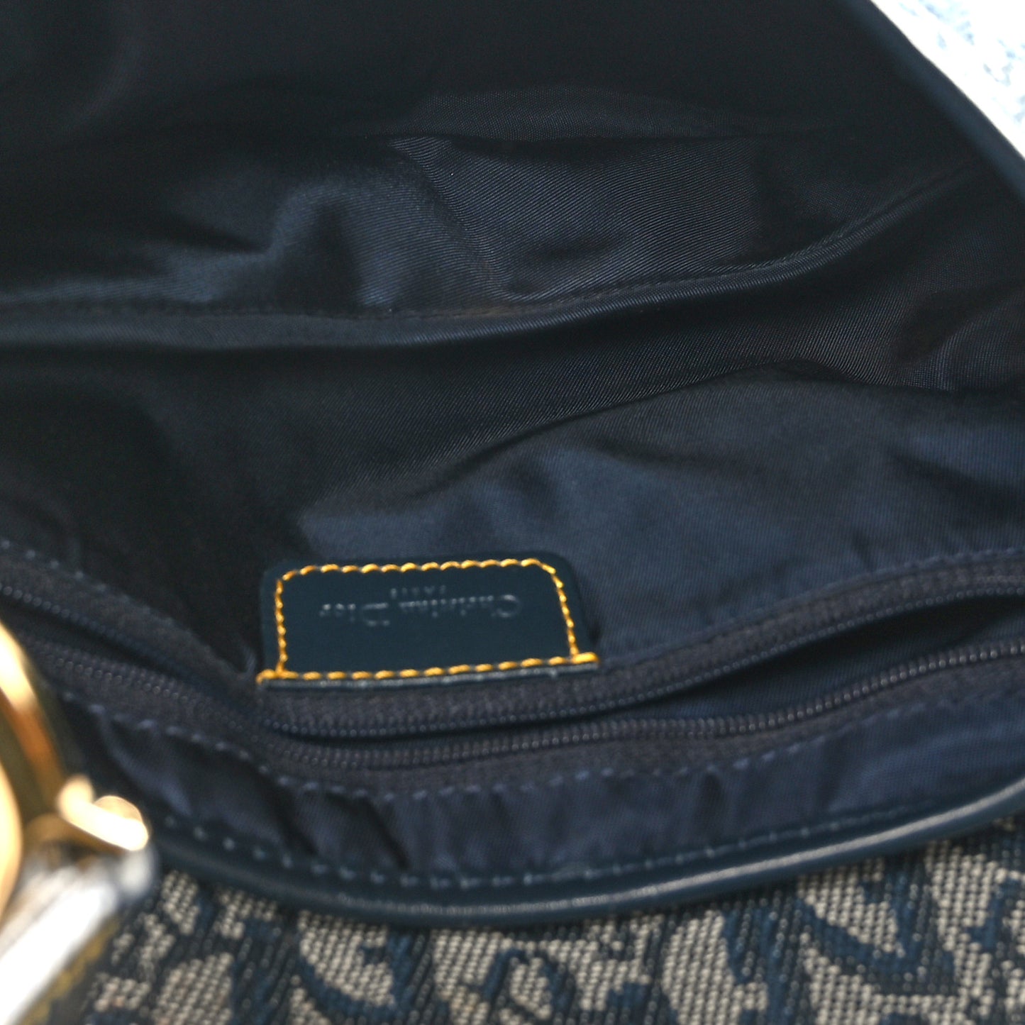 Monogram Saddle Bag Blue