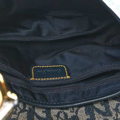 Christian Dior Monogram Saddle Bag Blue 5 of 9