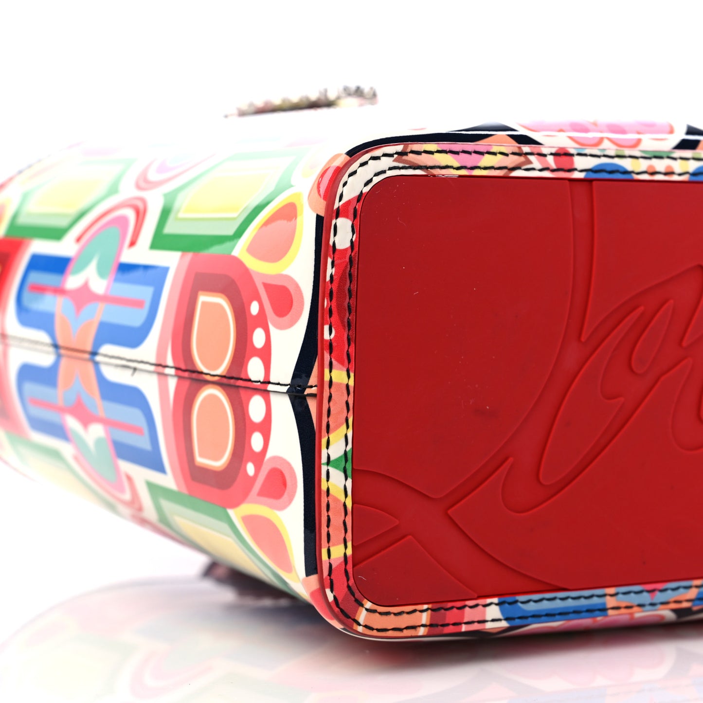 Patent Tivoli Small East West Cabata Tote Multicolor