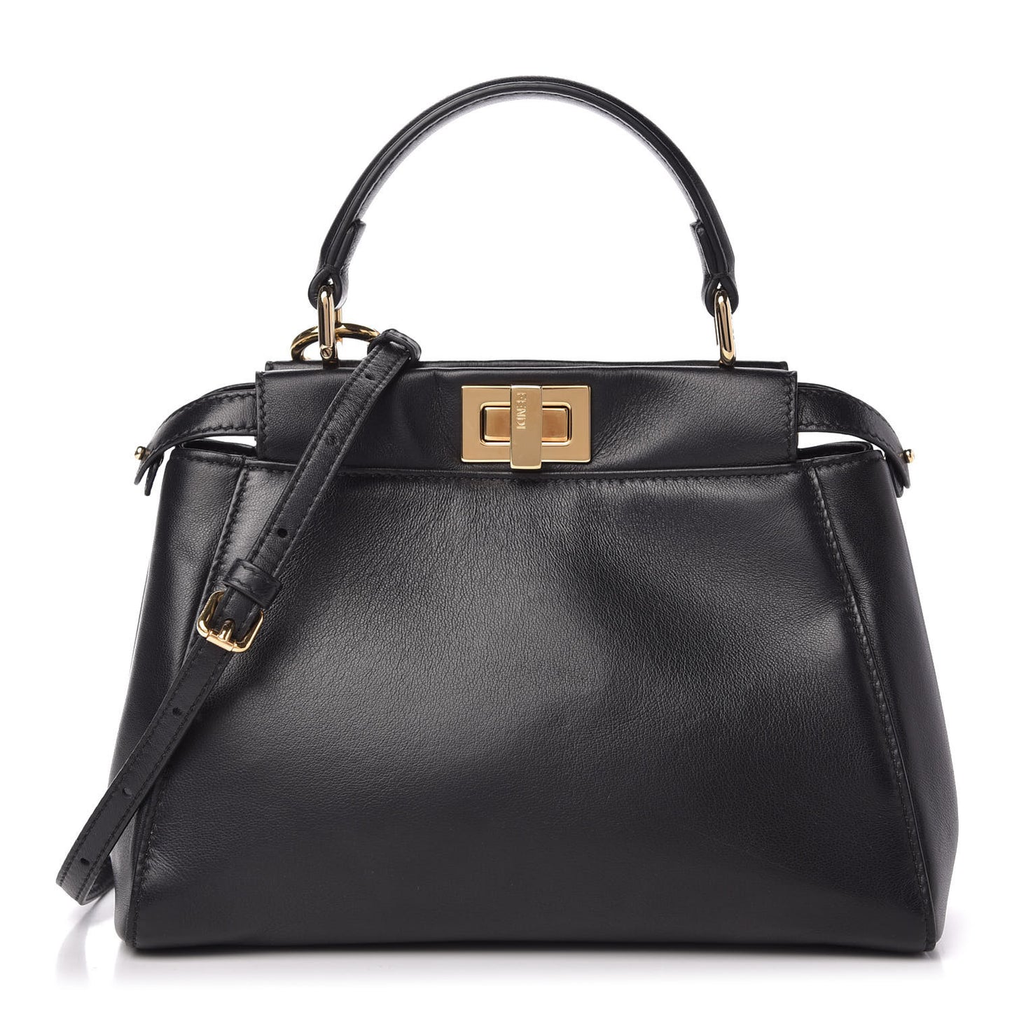 Nappa Mini Peekaboo Iconic Satchel Black
