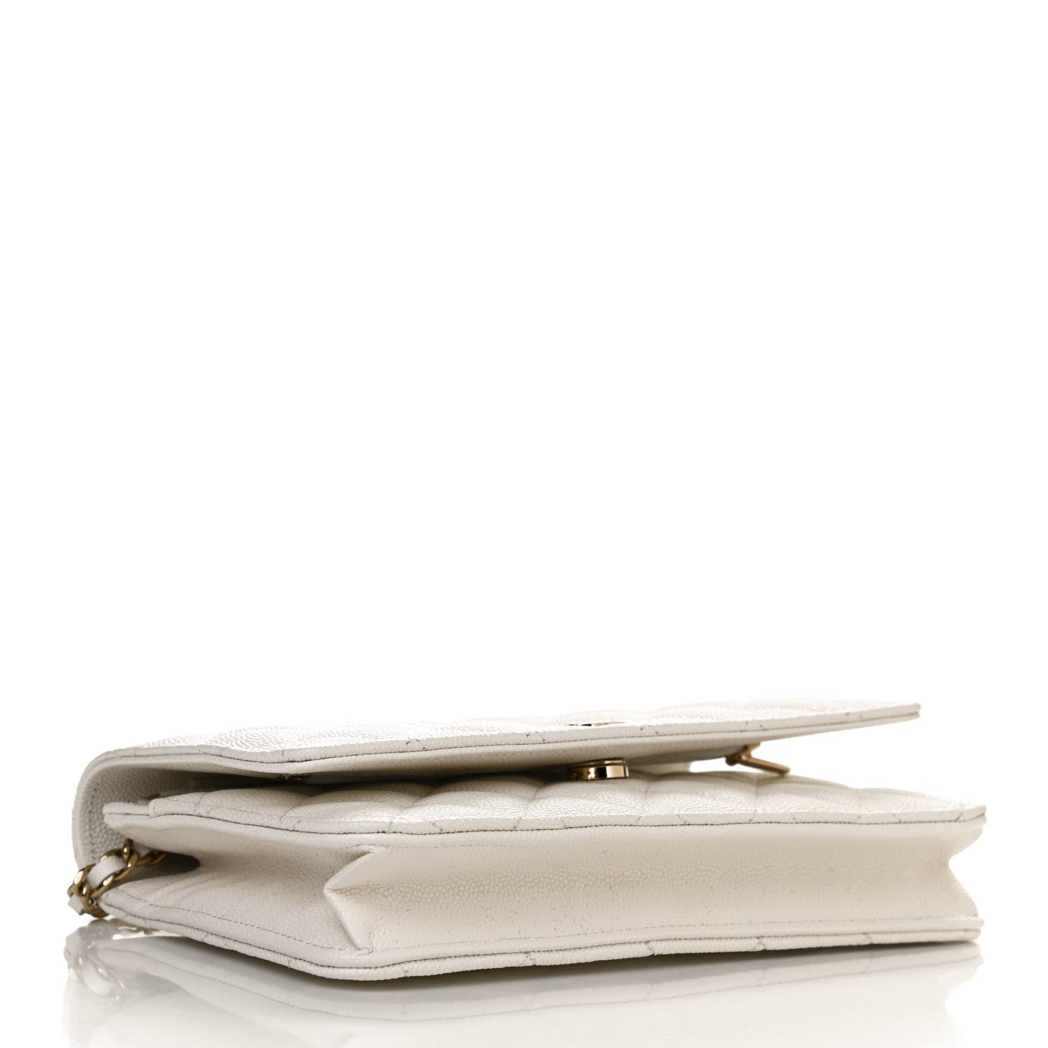 Chanel Caviar Quilted Wallet On Chain WOC White 4 of 11