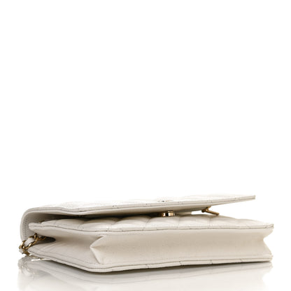 Chanel Caviar Quilted Wallet On Chain WOC White 4 of 11