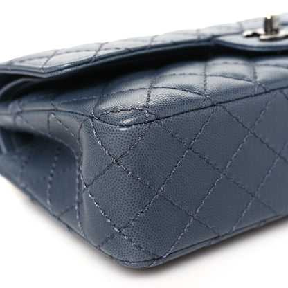Chanel Caviar Quilted Medium Double Flap Grey 9 of 12