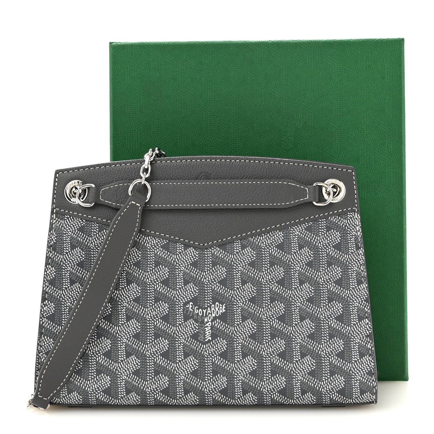Goyardine Mini Rouette Structure Grey