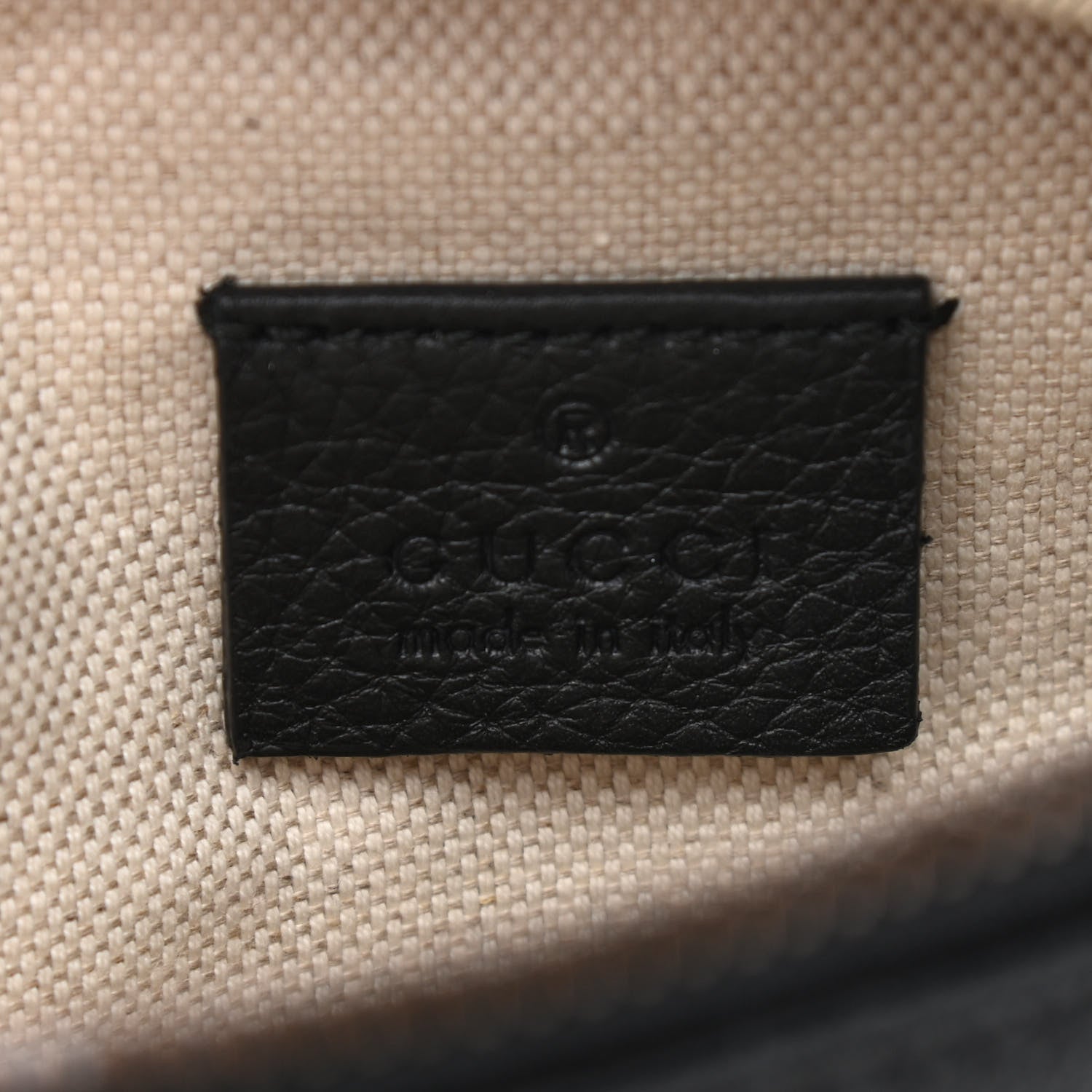 Gucci Grained Calfskin Small Logo Belt Bag Black 6 of 10