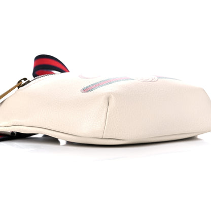Gucci Grained Calfskin Small Logo Belt Bag White 8 of 10