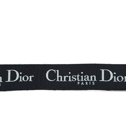 Christian Dior Canvas Embroidered Shoulder Strap Blue 4 of 10