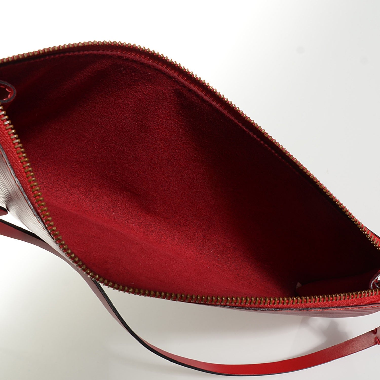 Louis Vuitton Epi Pochette Accessories 24 Castillan Red 5 of 7
