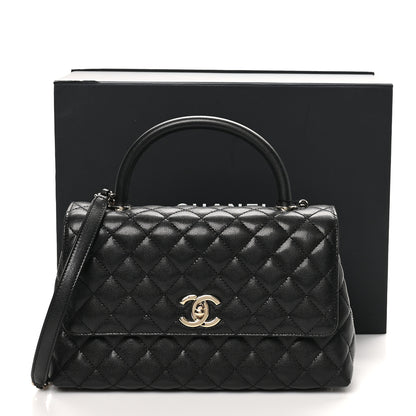 Chanel Caviar Quilted Small Coco Handle Flap Black 11 of 11