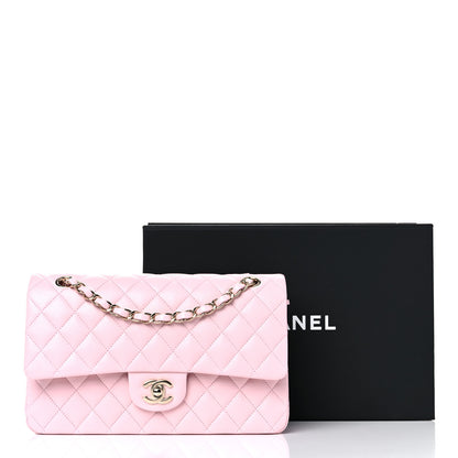 Chanel Caviar Quilted Medium Double Flap Light Pink 9 of 9