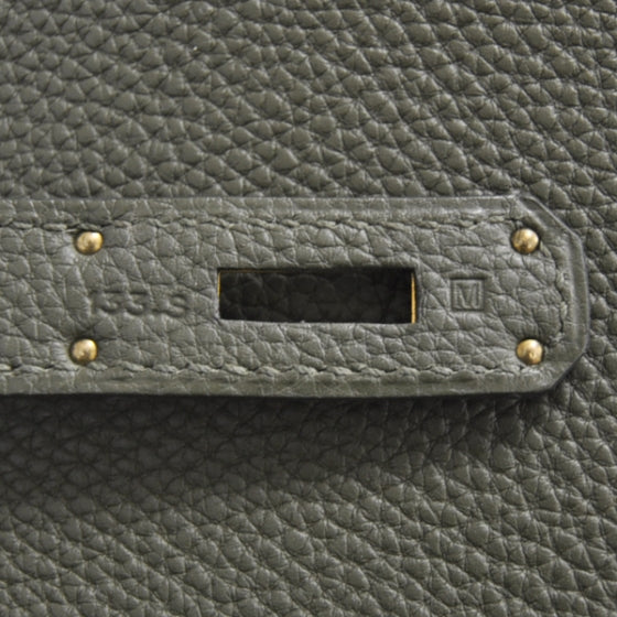 Hermes Togo Leather Birkin 35 Vert Olive 12 of 13