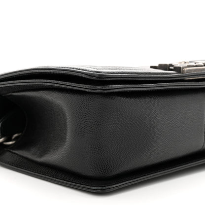 Chanel Caviar Quilted Medium Boy Flap Black 9 of 11