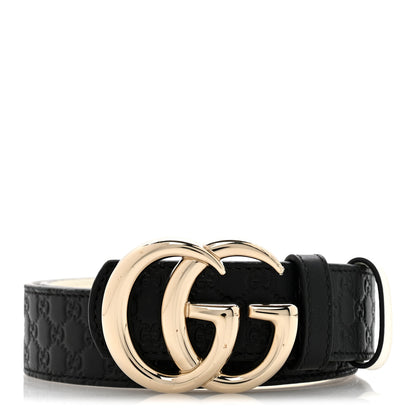 Gucci Guccissima Double G Reversible Belt 75 30 Black White 1 of 8