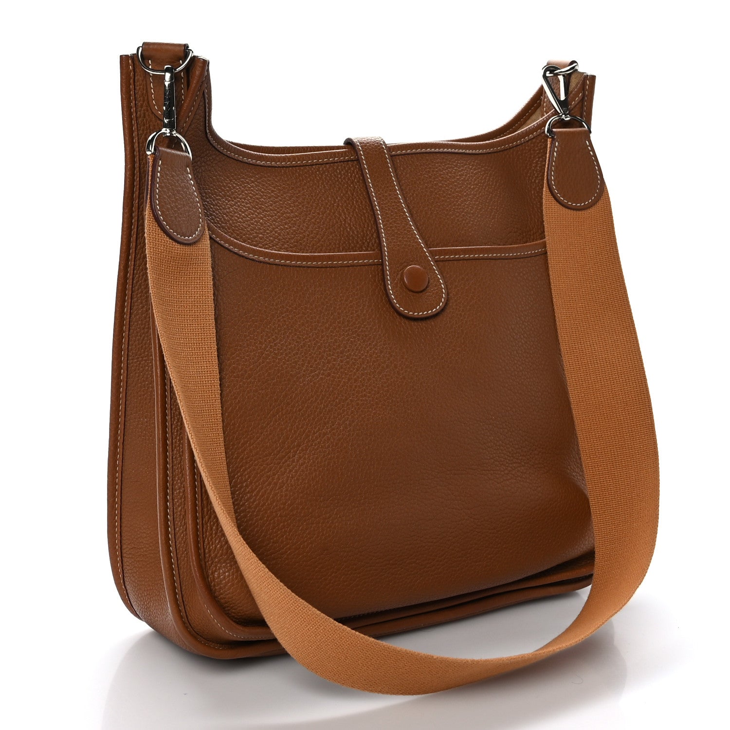 Hermes Taurillon Clemence Evelyne II GM Gold 3 of 9