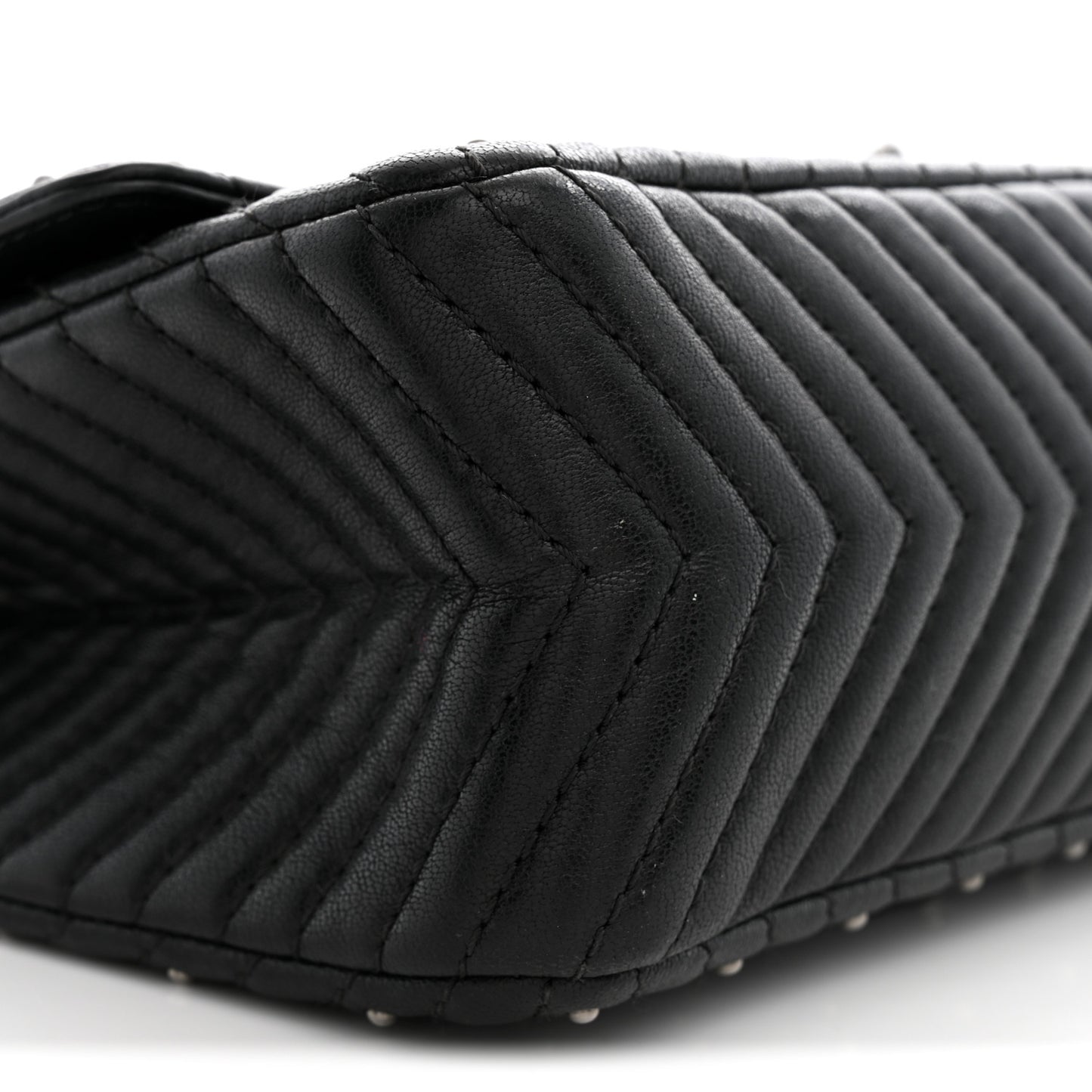 Sheepskin Chevron Quilted Studded 2.55 Reissue 226 Flap Black
