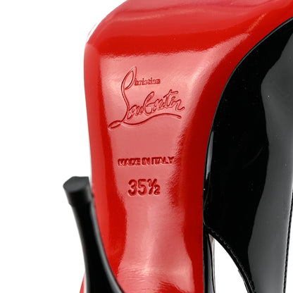 Christian Louboutin Patent Clare Sling 80 Pumps 35.5 Black 7 of 8