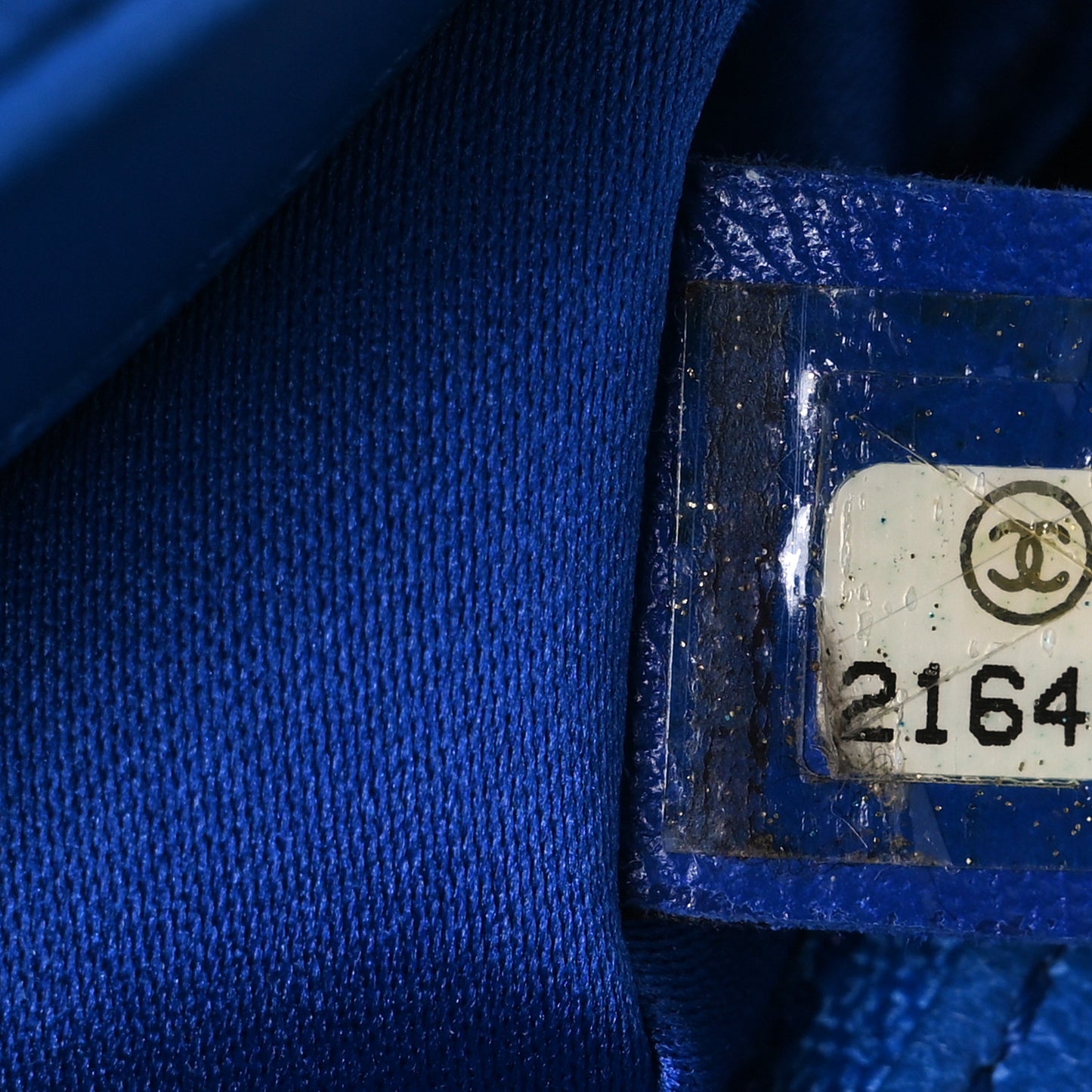 Lambskin Quilted Medium CC Crossing Flap Blue
