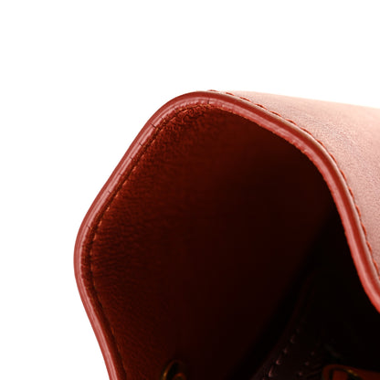 Celine Smooth Calfskin Medium Tri-Color Trapeze Rust Burgundy Red 12 of 15