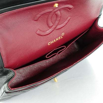 Chanel Lambskin Quilted Medium Double Flap Black 5 of 10