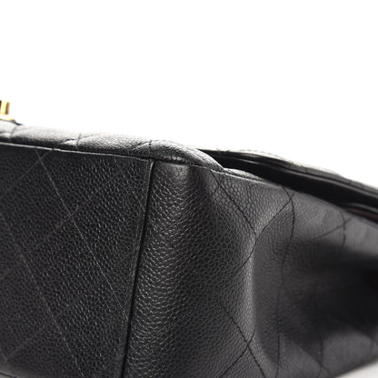 Chanel Caviar Quilted Maxi Double Flap Black 12 of 13