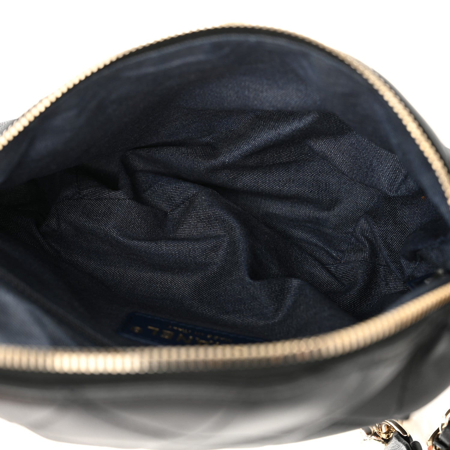 Chanel Lambskin Quilted Resin Bi-Color Waist Bag Fanny Pack Black 5 of 10