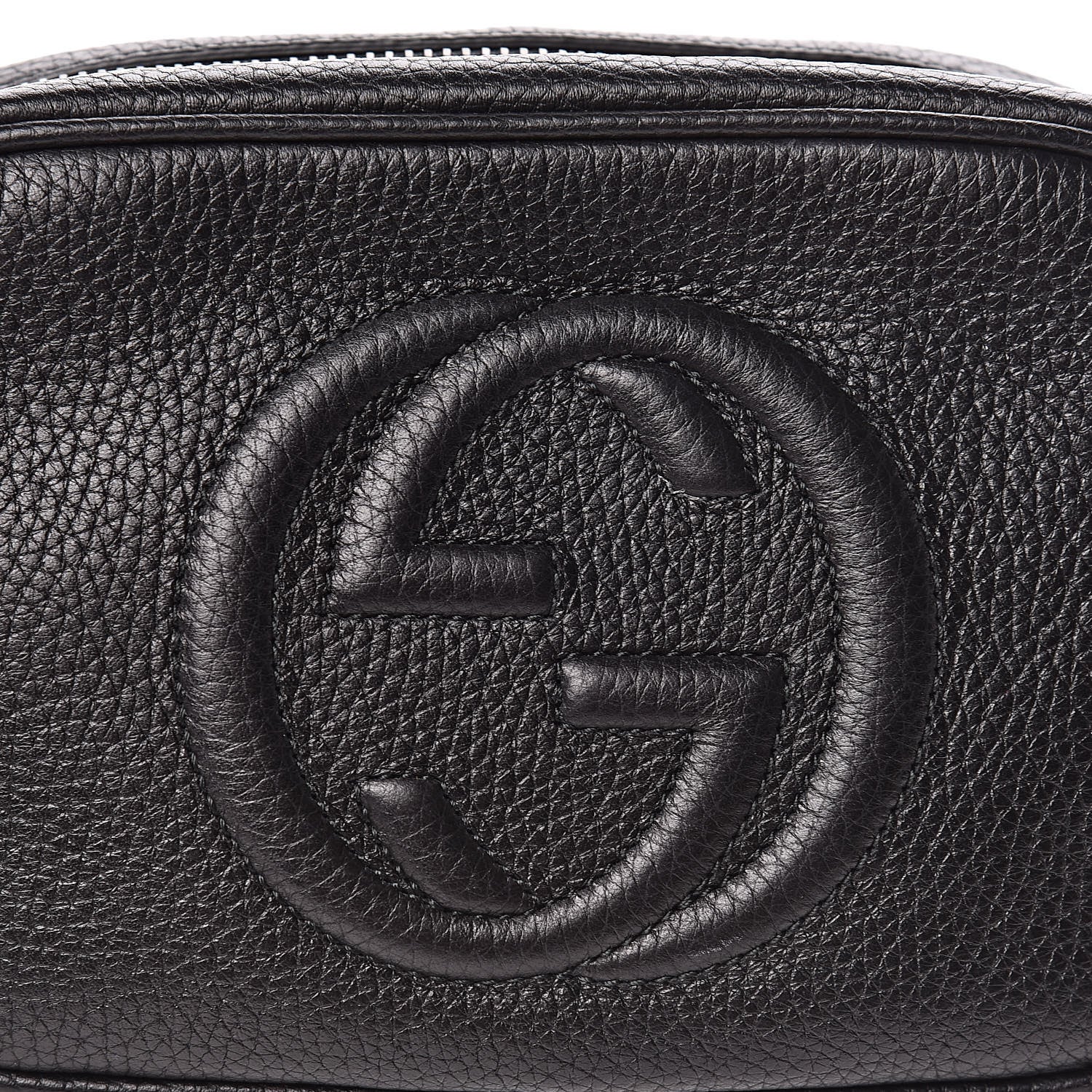 Gucci Pebbled Calfskin Mini Soho Disco Bag Black 10 of 10